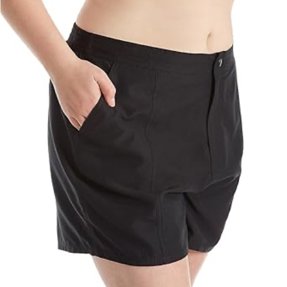 NWT Christina Woven Swim Shorts with Built in Panty